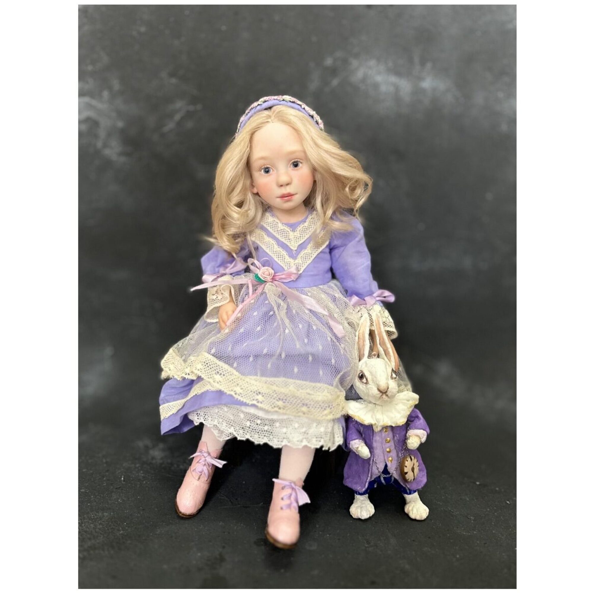 Author Doll with Rabbit