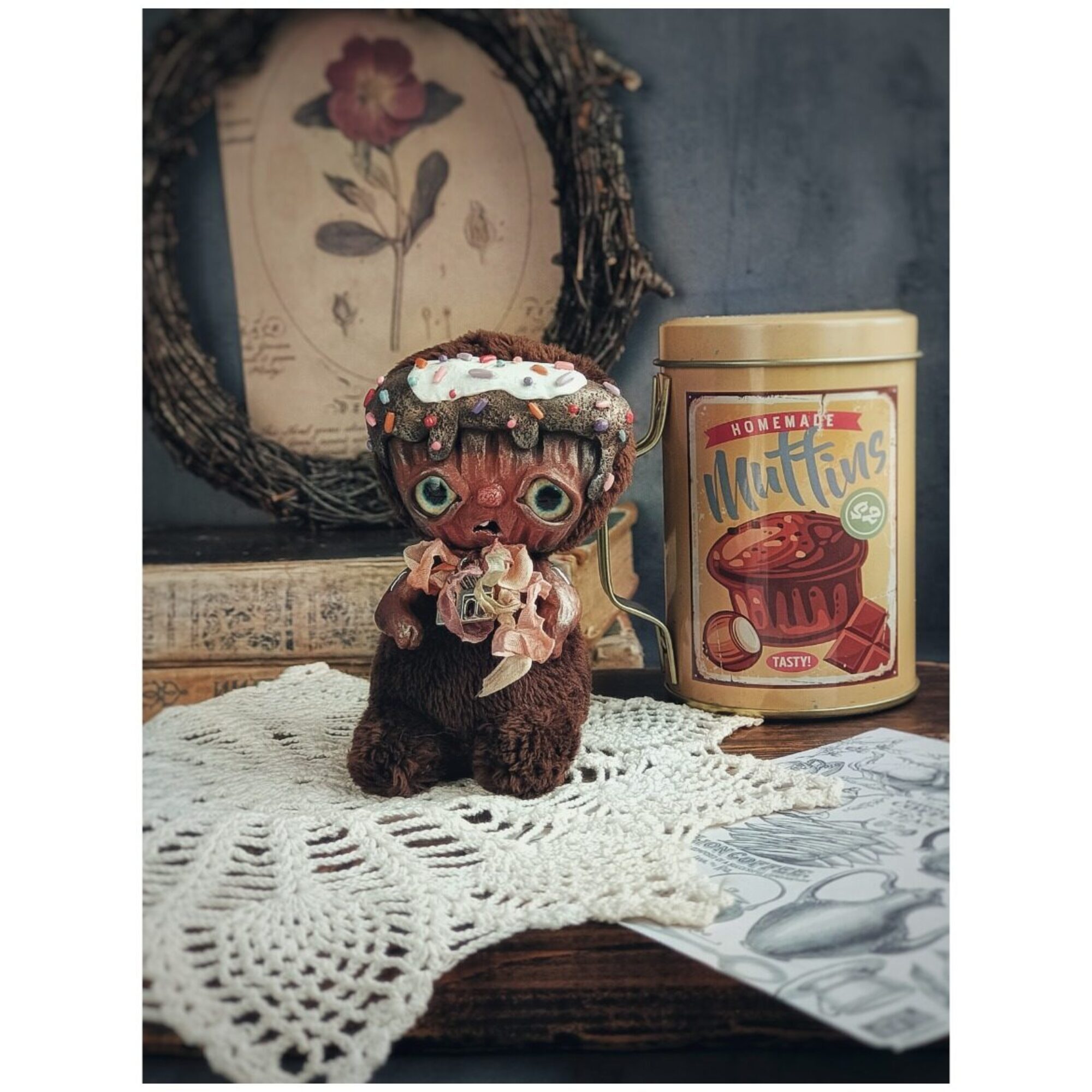 Авторская коллекционная игрушка - Маффин